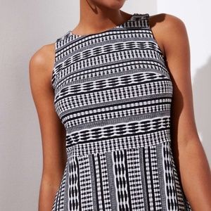 Loft Geo Textured Dress